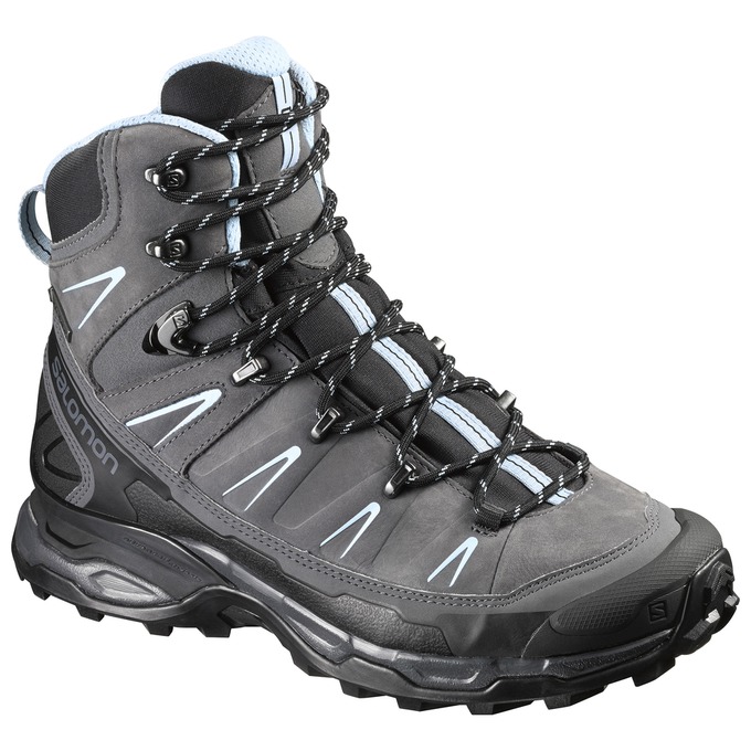 Salomon Singapore Womens Hiking Shoes - X ULTRA TREK GTX® W Black/Grey | 94210-LMOX